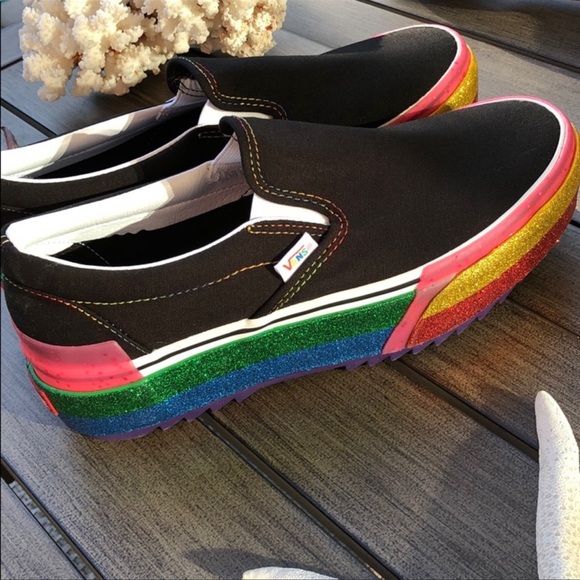 🌴🔆VANS- RAINBOW GITTER PLATFORM SPIL ON’S🔆🌴 - Picture 12 of 14